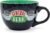 Silver Buffalo FRIENDS Central Perk Black Ceramic Mug Oversized for Coffee, Soup, 24 Ounces