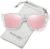 Sunglasses Womens Polarized Sunglasses for Women Trendy Designer Mirrored UV400 Protection Sun Glasses