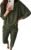 PRETTYGARDEN Women’s Fall 2 Piece Outfits Fashion Sweatsuit Long Sleeve Pullover Pants Ribbed Spring Matching Lounge Set