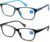 K KENZHOU Blue Light Blocking Computer Glasses Decrease Eye Eyestrain Unisex(Women/Men) Glasses with Spring Hinges Nerd Reading Gaming Glasses(C1C3)