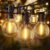 Brightown Outdoor String Lights – Connectable Dimmable LED Patio String Lights with G40 Globe Plastic Bulbs, All Weatherproof Hanging Lights for Outside Backyard Porch (50 ft – 25 LED Bulbs)