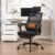 Qulomvs Ergonomic Office Chair with Massage&Heated Lumbar Support, Kneading Massage Office Chair with Foot Rest, Reclining Home Office Desk Chair 90-135 Adjustable Mesh Computer Desk Chair with Wheels