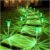 DenicMic Solar Lights Outdoor Pathway Lights LED Waterproof Acrylic Lamp Head Stainless Steel Stake for Yard Garden Landscape Path Walkway Driveway Patio Lawn (Green 10Pack)