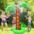 66” Inflatable Palm Trees Sprinkler for Kids, Spray Water Toy with 2 Sized Trunks Coconut Tree Inflatable Water Sprinkler Summer Outdoor Play Hawaiian Pool Party Decorations for Backyard Lawn Beach