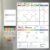 Hivillexun Magnetic Dry Erase Calendar Whiteboard Set (3-Pack) for Fridge, Wall, and Refrigerator Organization – Monthly, Weekly, and Daily Planners with 8 Markers and Eraser