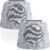 Solar Rock Speakers Outdoor Water-Resistant 2-Pack Solar Powered Rock Speaker with Lights RGB and TWS Pair for Patio Outside Garden BBQ Deck