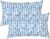 LVTXIII Set of 2 Patio Lumbar Pillows, 12”x20” Fade Resistant Outdoor Lumbar Pillow with Inners, Fluffy Decorative Garden Lumbar Cushions for Home Patio Coach Sofa Use, Pebble Blue