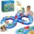 2-Tier Water Table Toys for Kids,61PCS Water Park Playset with Pump,Summer Water Toys Waterways for Backyard Beach Pool Lawn,Outdoor Toy for Toddlers 3-5 4-8, Gifts for Boys Girls