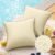 Phantoscope Pack of 2 Outdoor Waterproof Throw Pillow Covers with Contrast Piping, Decorative Square Cushion Case Patio Pillows for Couch Tent Sunbrella, Butter Yellow 18×18 inches