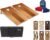 Tailgating Pros Cornhole Boards – 4’x2′ Wood Pattern Cornhole Game w/Carrying Case & Set of 8 Corn Hole Bean Bags w/Tote