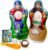 Inflatable Double-Sided Baseball & Football Target Set – Blow Up Toy with Soft Football, Baseball & Inflatable Bat – Fun Toss Games for Indoor, Outdoor, Backyard & Party Favor – 5 Feet