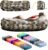 Nevlers Inflatable Lounger | 210T Polyester Inflatable Chair | No-Pump Blow Up Couch | Camping Couch Air Sofa Bed w/ 450 lbs. Cap., Pockets & Matching Bag | Use as Inflatable Couch for Adults & Kids