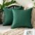 MIULEE Pack of 2 Decorative Outdoor Waterproof Pillow Covers Garden Cushion Sham Throw Pillowcase Shell for Spring Patio Tent Couch 18×18 Inch Army Green