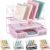Youbetia File Organizer, Kawaii Office Desk Accessories, Cute Desk Organizer with File Folder Racks and Drawer, Desktop Organizer for Office Supplies, Light Pink