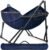 Tranquillo Double Hammock with Stand Included for 2 Persons/Foldable Hammock Stand 600 lbs Capacity Portable Case – Inhouse, Outdoor, Camping, Aegean