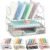Youbetia Desk Organizers and Storage – Double Tray and 5 Upright Sections, Desk Accessories Office Supplies File Organizer, Book Display & Storage for School or Office, Silver