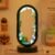 Runyangshi Natural Crystal Night Light LED Bedroom Living Room Night Lamp Oval Quartz Lamp USB Power Bionic Botanical Forest Style Tri-Color Adjustable Ambient Lighting Home Decoration Christmas Gift