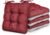 Love’s cabin Memory Foam Chair Cushions Set of 4, Outdoor/Indoor Chair Pads for Dining Chairs 4 Pack, Seat Cushions for Kitchen, Dining Room, Office, Patio Chairs, 15.5″x15.5″x3.5″ Burgundy