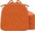 Chair Cushions for Dining Chairs, D-Shaped Seat Cushions with Removable Washable Cover and Ties, Chair Pads for Kitchen, Indoor Dining Room, Patio Chairs, 17” x 16”, Set of 4, Orange
