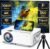 Native 1080P Projector with 5G WiFi Bluetooth and Tripod, 4K Supported Portable Home and Outdoor Movie Projector, Max 300″ Display, Compatible with TV Stick, HDMI, Phone