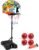 JOYIN Kids Basketball Hoop, Adjustable Height 2.8 ft-6.2 ft Toddler Basketball Hoop for Kids Indoor Outdoor Play Portable Basket Ball for Boys Girls Age 3 4 5 6 7 8 Gift