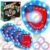 CozyBomB Toss and Catch Ball Game Set – Toddler Sports and Outdoor Toys, Sticky Baseball Glove Catch Games for Kids, Birthday Gifts for 3-10 Year Old Boys Girls (4 LED Paddle 6 Balls Vibration Flash)