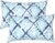 LVTLVTXIII 12×20 Inch Outdoor Lumbar Pillows, Pack of 2 Water Repellent Lumbar Pillow with Inserts, Fluffy Decorative Garden Lumbar Cushions for Home Patio Coach Sofa Use, Boho Geometry Blue