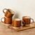 GBHOME 12 OZ Stackable Coffee Mugs, Ceramic Coffee Cups with Texture Patterns for Man,Woman,Dad,Mom, Modern Coffee Mugs Set of 4 for Latte/Cappuccino/Cocoa. Dishwasher&Microwave Safe