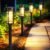 Solar Pathway Lights, 8 Pack LED Solar Lights Outdoor Waterproof, Glass Metal Garden Lighting for Yard Path Landscape Lawn Walkway Driveway, 3000K