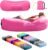 Nevlers Inflatable Lounger | 210T Polyester Inflatable Chair | No-Pump Blow Up Couch | Camping Couch Air Sofa Bed w/ 450 lbs. Cap., Pockets & Matching Bag | Use as Inflatable Couch for Adults & Kids
