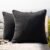 Phantoscope Pack of 2 Outdoor Waterproof Solid Throw Decorative Pillow Cover Decorative Square Outdoor Pillows Cushion Case Patio Pillows for Couch Tent Sunbrella (18”x18”, Black)