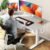 Veken 47.2 Inch Electric Standing Desk, Height Adjustable Sit Stand Up, Wood Desktop, Work Home Office Computer PC Desks, Gaming Writing Study Bedroom Rising Table, Tall Standup Workstation, White