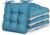 Love’s cabin Memory Foam Chair Cushions Set of 4, Outdoor/Indoor Chair Pads for Dining Chairs 4 Pack, Seat Cushions for Kitchen, Dining Room, Office, Patio Chairs, 15.5″x15.5″x3.5″ Blue