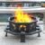 32 inch Fire Pit for Outside, Heavy Duty Wood Burning Fire Pits with Fire Poker, Outdoor Octagonal Firepit for Camping, Yard, Patio