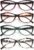 EYEURL 4 Pack Cat Eye Reading Glasses for Women, Blue Light Blocking Readers Lightweight Spring Hinge Anti Eyestrain UV Fashion Eyeglasses +1.50