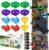 TOPNEW 12 Ninja Tree Climbing Holds for Kids Climber, Adult Climbing Rocks with 6 Ratchet Straps for Outdoor Ninja Warrior Obstacle Course Training