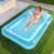 SLOOSH Inflatable Tanning Pool Lounger Float, 85″ x 57″ Extra Large Pool Floats Adult with Pillow, 4 in 1 Suntan Tub Raft Floatie,Sunbathing Bed Lounge for Water Blow Up Ball Pit Party Gifts, XL-Blue