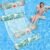 Pool Floats Adult, 2 Pack Inflatable Pool Floats, 4-in-1 Multi-Purpose Rafts Lounger Water Hammock for Swimming Pool, Thick PVC Pool Floaties for Adults Vacation