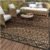 MontVoo-Outdoor Rug Carpet Waterproof 5×8 ft Reversible Patio Rug RV Camping Rug-Plastic Straw Rug Outside Indoor Outdoor Area Rug for Patio Deck Balcony Picnic Beach Outdoor Decor Boho Black Brown