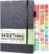 Clever Fox Meeting Notebook – Work & Business Organizer with Notes & Action Items – Notepad for Project Management & Meetings, A5 (Black)