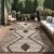 MontVoo Outdoor Rug-Waterproof Patio Rug Mat 5×8 Outdoor Carpet Mat Reversible Plastic Straw Outside Outdoor Rug for RV Camping Picnic Balcony Backyard Pool Deck Porch Modern Boho Beige Brown