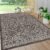 JONATHAN Y SMB104C-8 Malta Bohemian Medallion Textured Weave Indoor Outdoor Area -Rug, Coastal, Traditional, Transitional Easy -Cleaning,Bedroom,Kitchen,Backyard,Patio,Non Shedding, Black/Gray, 8 X 10