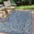 JONATHAN Y SMB106D-9 Charleston Vintage Filigree Textured Weave Indoor Outdoor Area-Rug Classic Coastal Easy-Cleaning Bedroom Kitchen Backyard Patio Non Shedding, 9 X 12, Navy/Gray