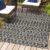 JONATHAN Y SMB108F-8 Ourika Moroccan Geometric Textured Weave Indoor Outdoor -Area Rug, Bohemian, Rustic, Scandinavian Easy-Cleaning,Bedroom,Kitchen,Backyard,Patio,Non Shedding, Black/Gray, 8 X 10