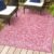 JONATHAN Y SMB106J-9 Charleston Vintage Filigree Textured Weave Indoor Outdoor Area-Rug, Classic Traditional Easy-Cleaning,Bedroom,Kitchen,Backyard,Patio,Non Shedding, 9 X 12, Fuchsia/Light Gray